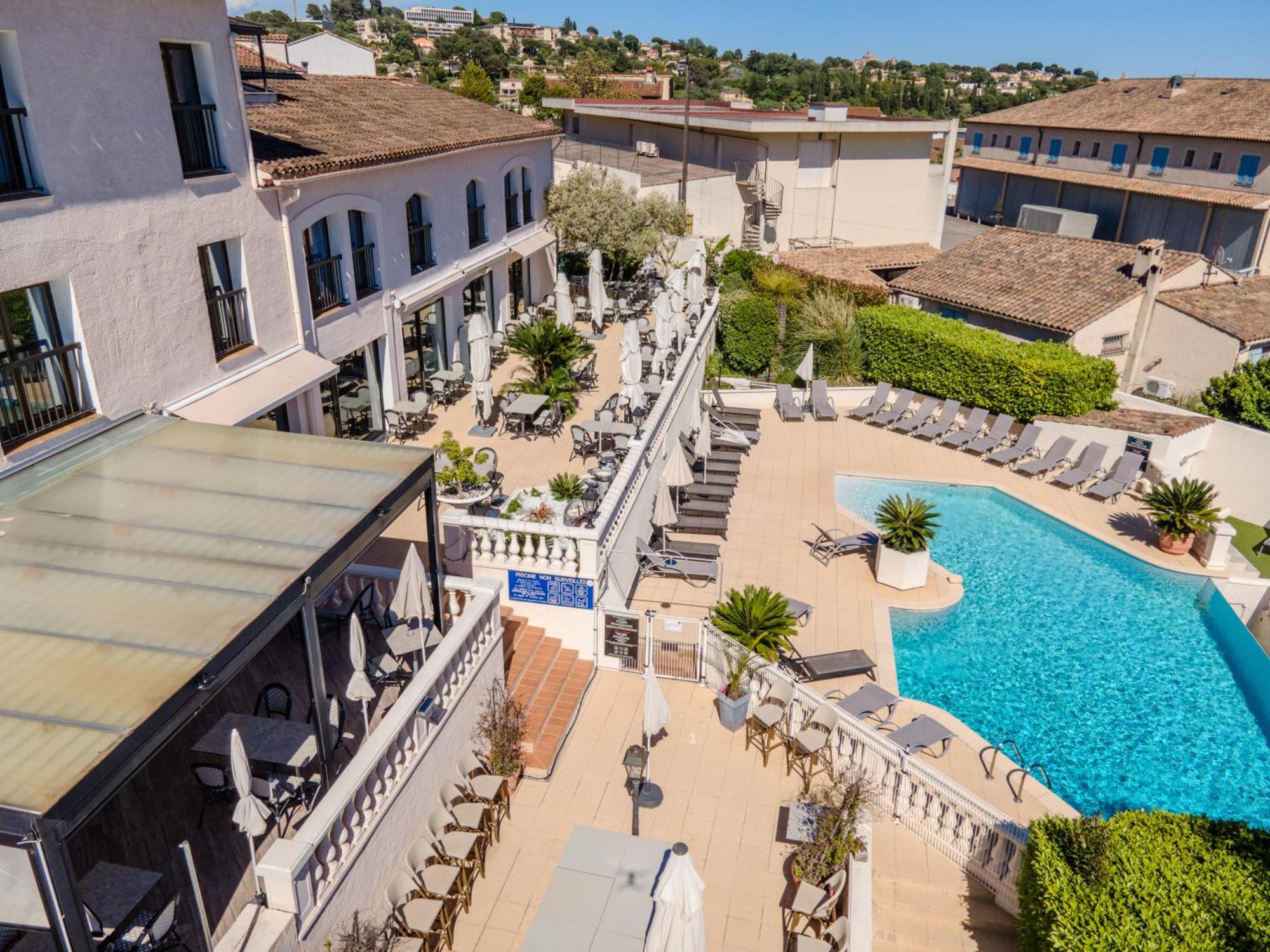 Hotel & Restaurant Perla Riviera Villeneuve-Loubet Exteriér fotografie